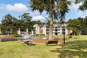 Pondside picnic area